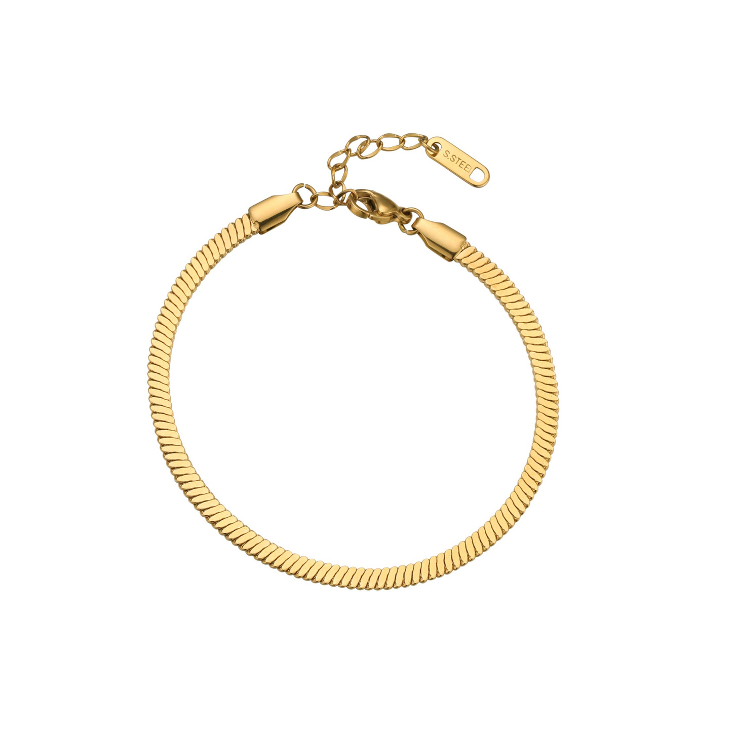 Pulsera Cadena Plana Gruesa