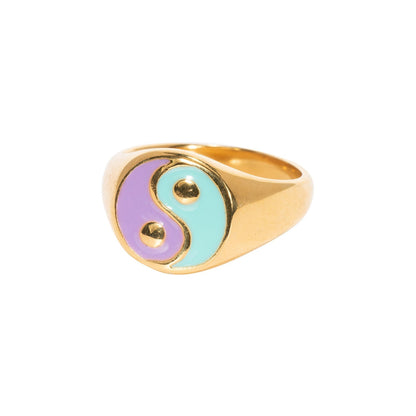 Anillo bañado en oro