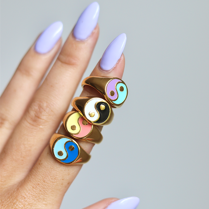 Anillo bañado en oro