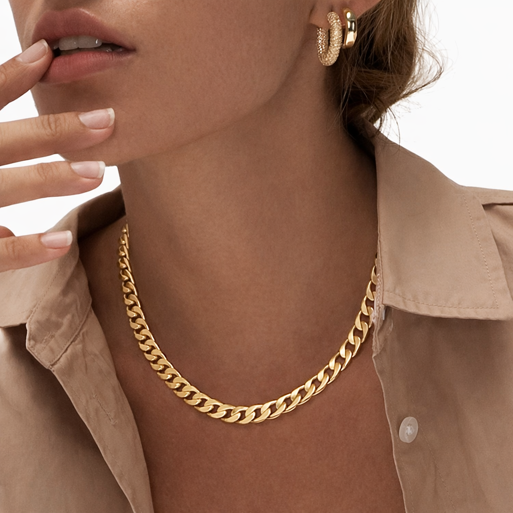 Collar cubano grueso