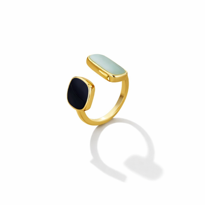 Anillo en Espiral de Aguamarina