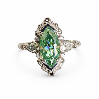 Anillo de esmeralda Helena