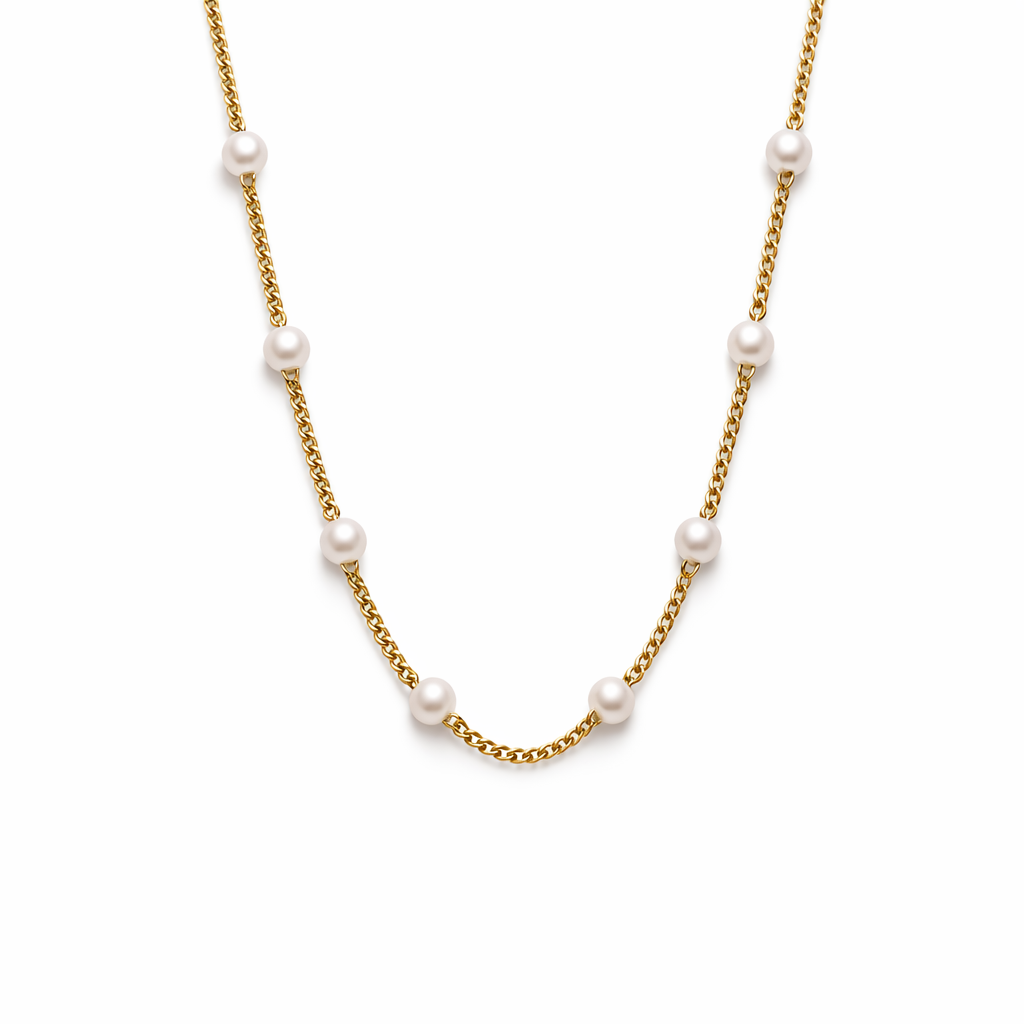 Collar de Perlas Nura en Oro de 18K