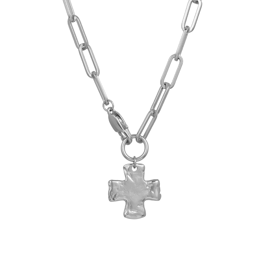 Collar de cruz grande