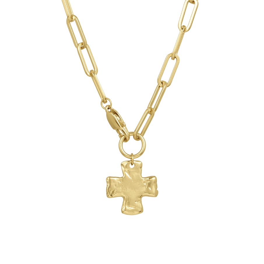 Collar de cruz grande