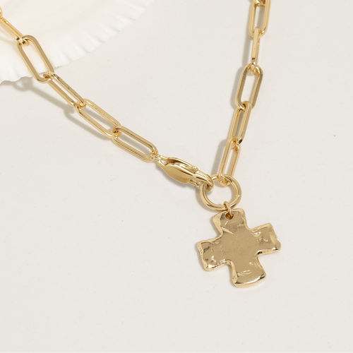 Collar de cruz grande