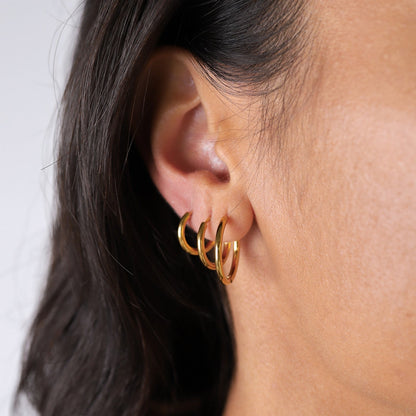 PENDIENTES DE ARO PARA EL DÍA A DÍA. CONJUNTO DE 3
