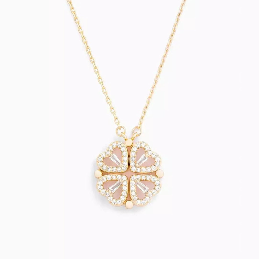 Elegante Collar Corazón de la Suerte