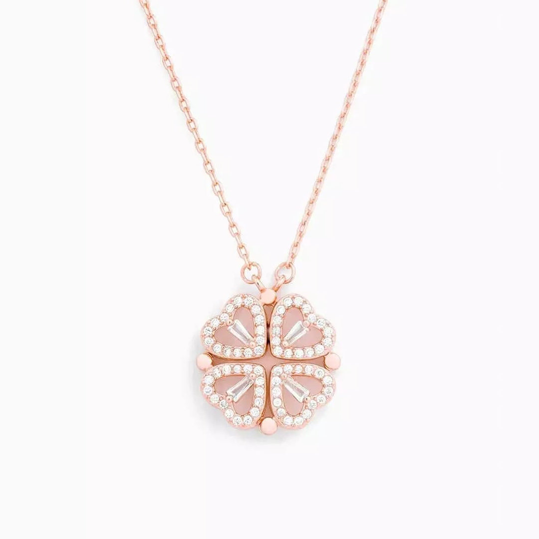 Elegante Collar Corazón de la Suerte