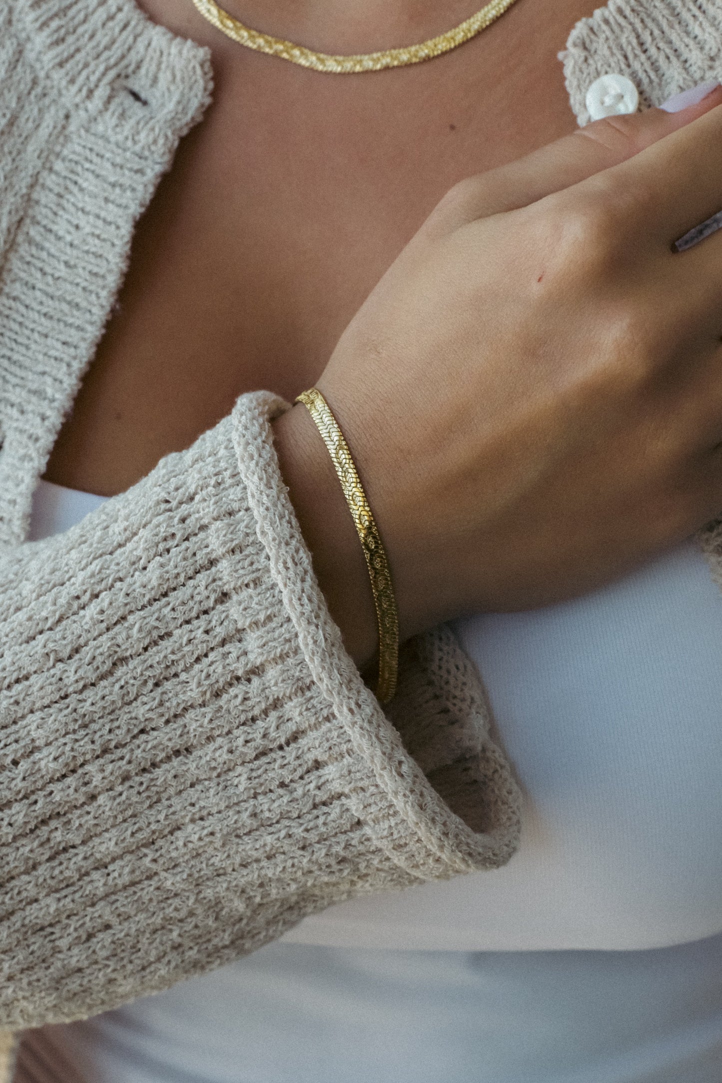 Brazalete Cadena Plana Infinito