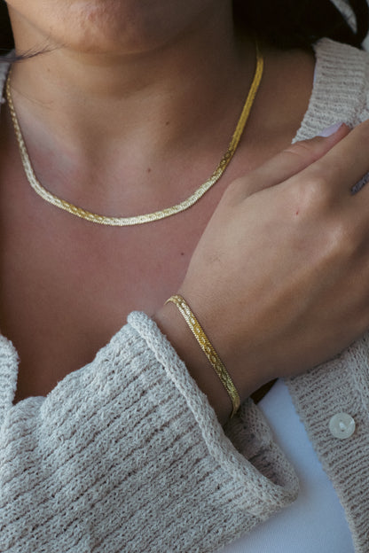 Brazalete Cadena Plana Infinito