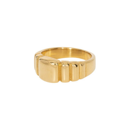 Anillo Loafy Chapado en Oro