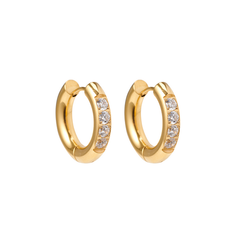 PENDIENTES DE ARO PAVE.