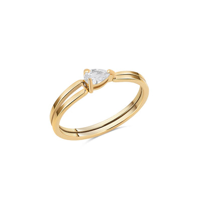 Anillo Veya Chapado en Oro