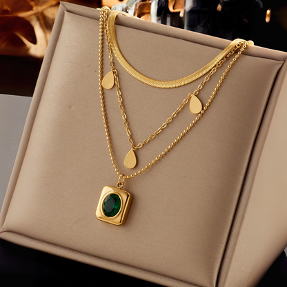 Collar Leona Esmeralda