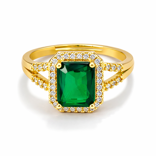 Anillo Esmeralda Isabela