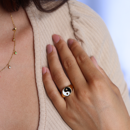 Anillo bañado en oro