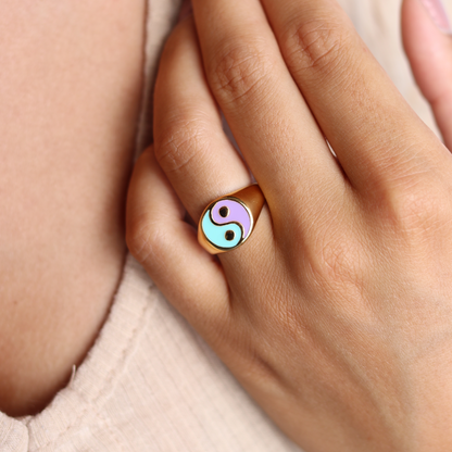 Anillo bañado en oro
