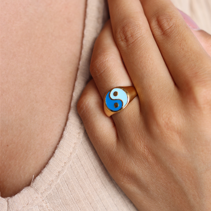 Anillo bañado en oro