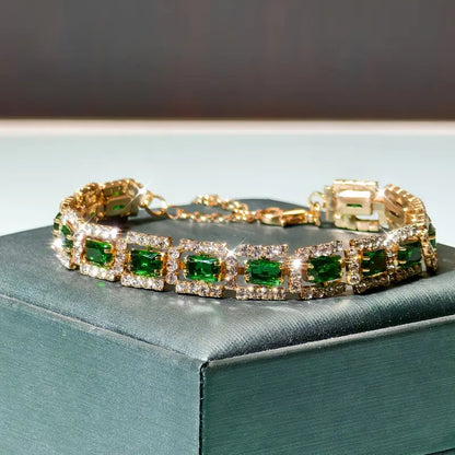 Pulsera Josefína Esmeralda