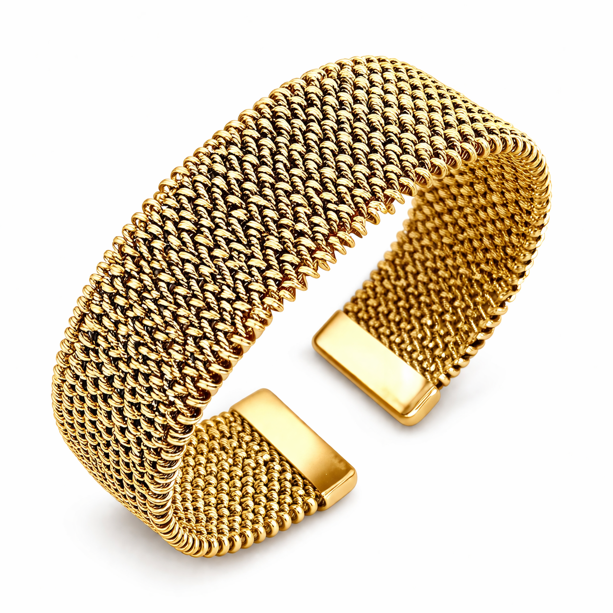 Vintage gold mesh bracelet