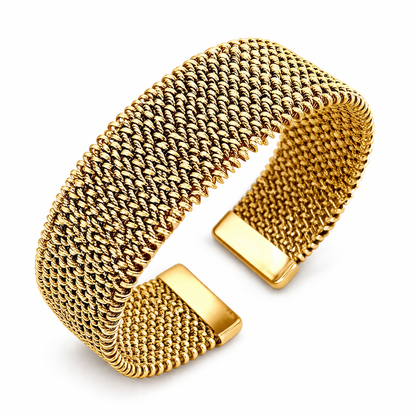 Vintage gold mesh bracelet