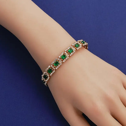 Pulsera Josefína Esmeralda