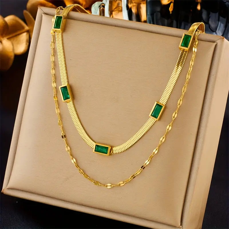 Collar de esmeraldas Annelie