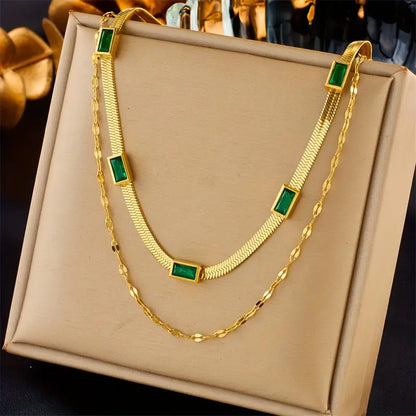 Collar de esmeraldas Annelie