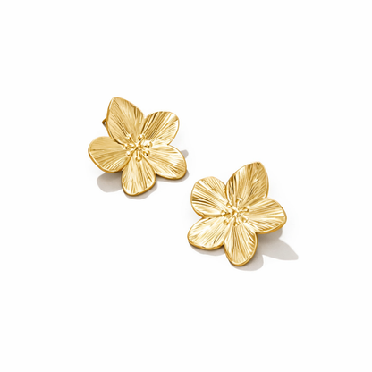 Pendientes de flor de oro