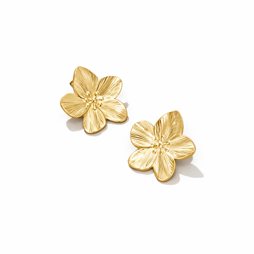 Pendientes de flor de oro