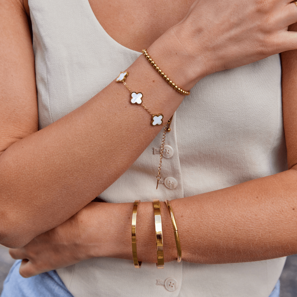 Brazalete rígido Lilah dorado