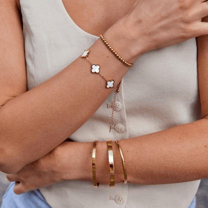 Brazalete rígido Lilah dorado