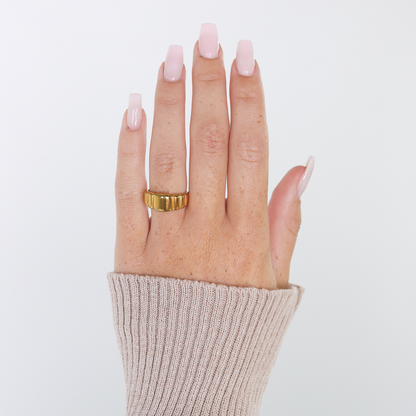 Anillo Loafy Chapado en Oro