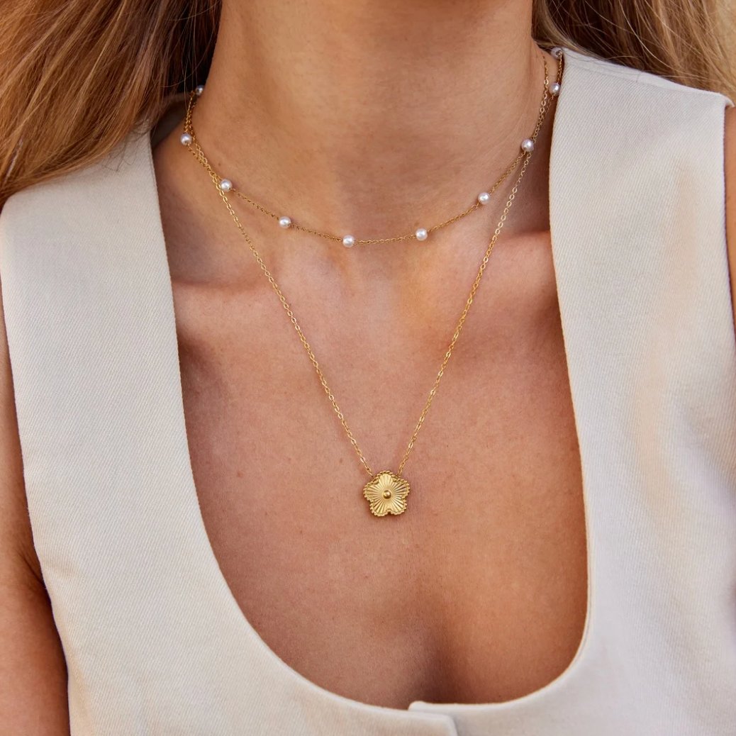 Collar de Perlas Nura en Oro de 18K