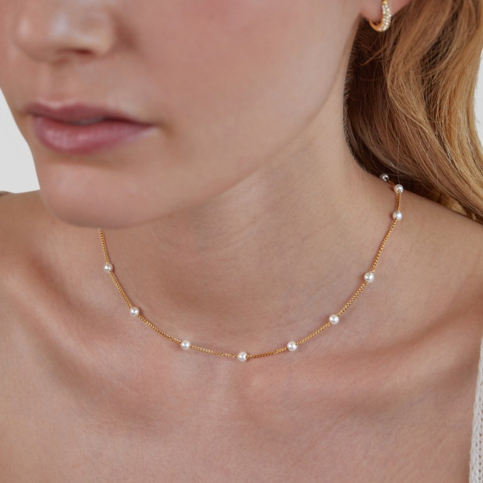 Collar de Perlas Nura en Oro de 18K