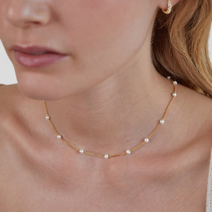 Collar de Perlas Nura en Oro de 18K